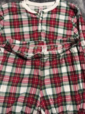 Place Kids Red, Green & White Plaid Pajama Set
